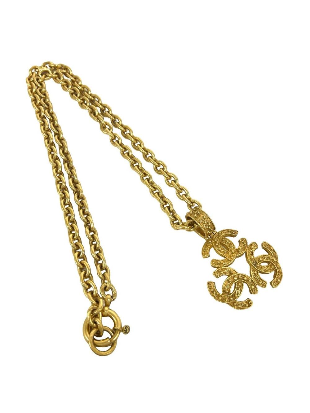 Chanel Vintage Pendant Necklace Metal #371534C13B